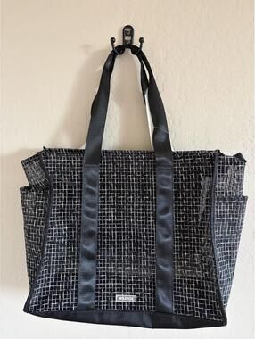 Wild fox Woven checkered tote